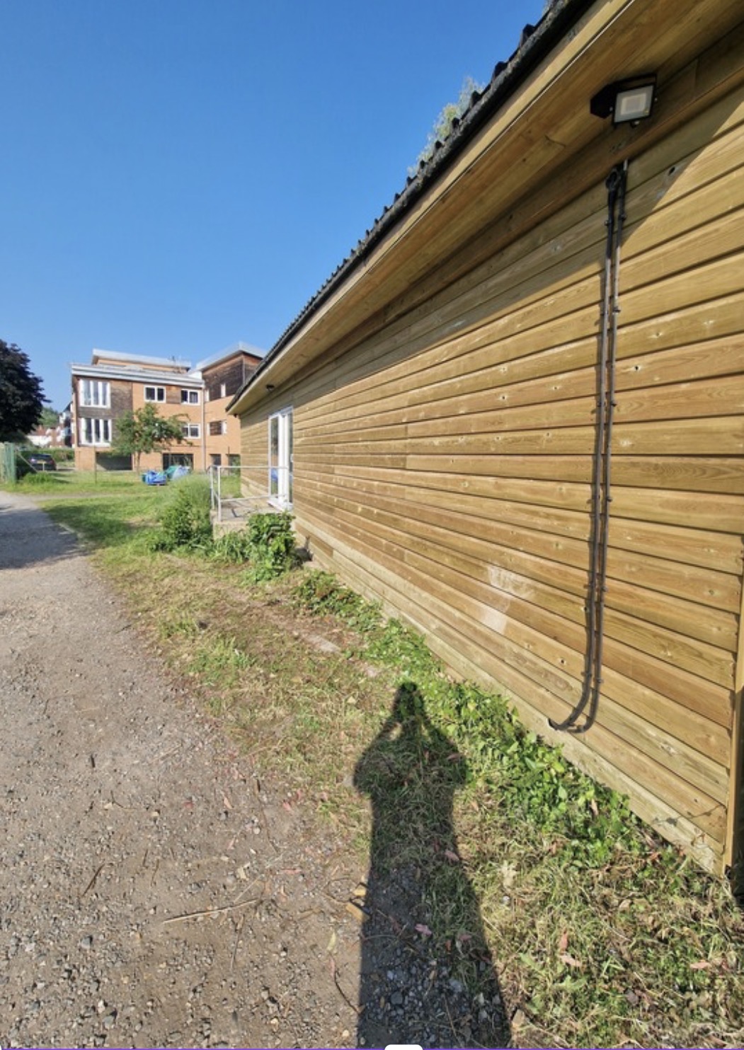 Completed timber-clad side elevation by Simple Work Solutions